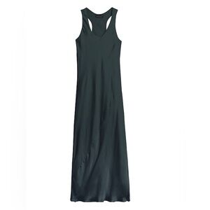 Banana Republic Satin Slip Dress  - Dark Teal